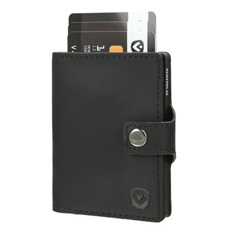 Valenta Card Case Wallet Black - vintage black