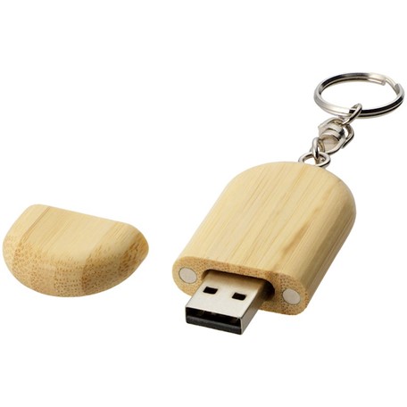 Oval wooden USB