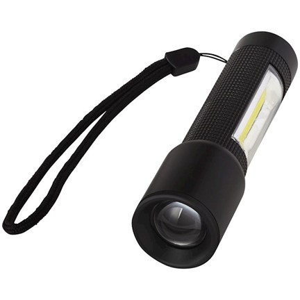 Tite compacte LED zaklamp 3W met COB zijlicht