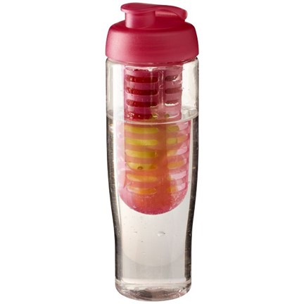 H2O Tempo® 700 ml sportfles en infuser met flipcapdeksel