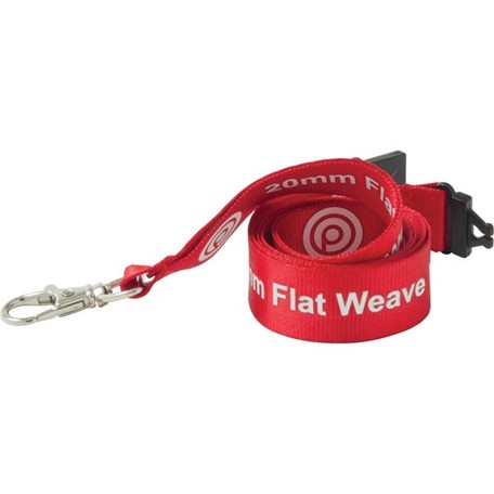 Nylon Lanyard 15 mm met standaard haak en veiligheidssluiting
