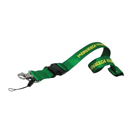 Nylon Lanyard 20 mm met standaard haak, zwarte buckle en veiligheidssluiting