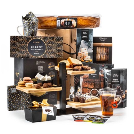 Kerstpakket Etagère op Tafel