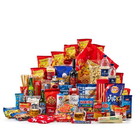 Kerstpakket Groot in Blauw & Rood