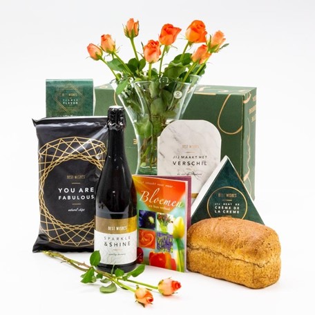 Kerstpakket Zeg het met Bloemen