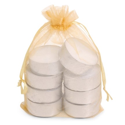 Organza Tealight Bag /8 Gold