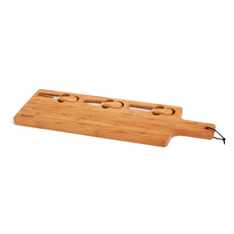 SENZA Bamboo Tapas Plate with Knifes