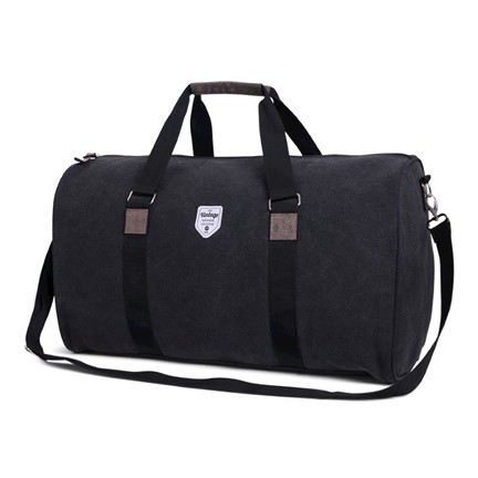 Vintage Canvas Weekendbag Black