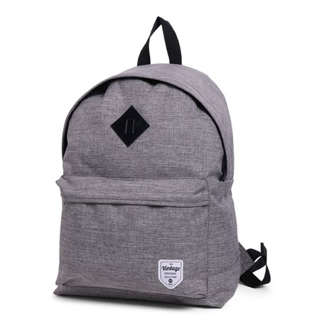 Vintage Twin Tone Backpack Grey