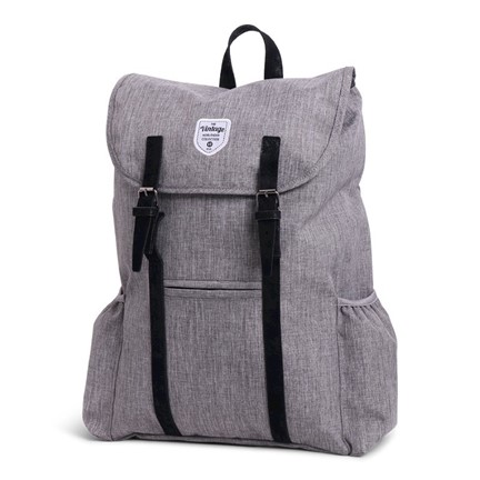 Vintage Twin Tone Backpack Adventurer Grey