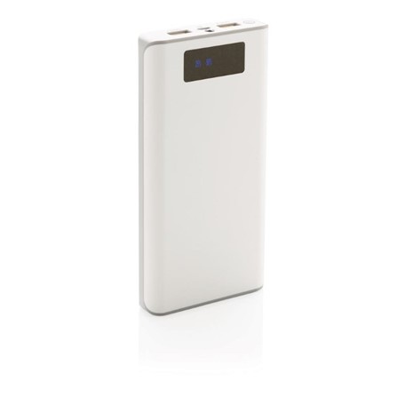 20.000 mAh powerbank met display, wit