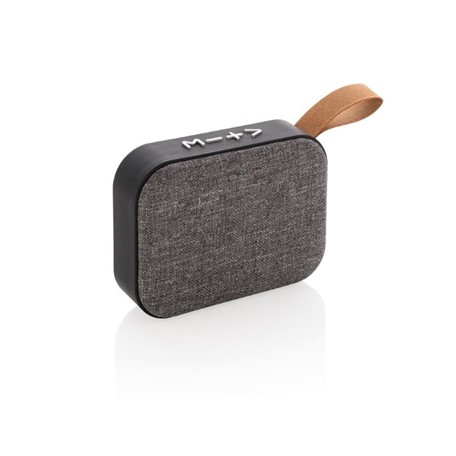 Fabric trend draadloze 3W speaker, antraciet