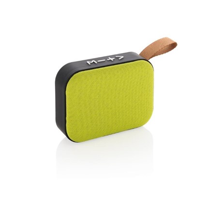 Fabric trend draadloze 3W speaker, groen