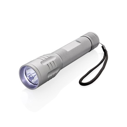 3W CREE zaklamp groot, grijs