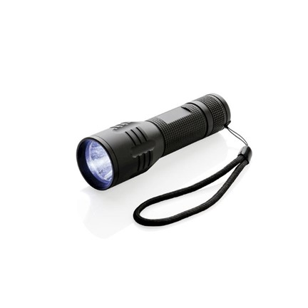 3W CREE zaklamp medium, zwart