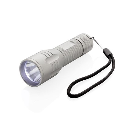 3W CREE zaklamp medium, grijs