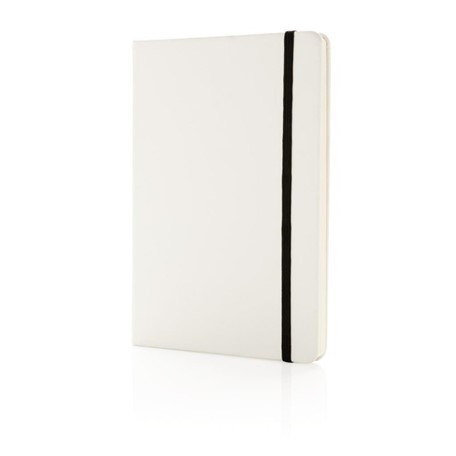 A5 standaard hardcover PU notitieboek, wit