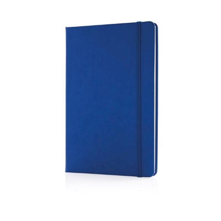 Deluxe hardcover PU A5 notitieboek, blauw