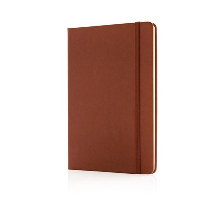 Deluxe hardcover PU A5 notitieboek, bruin