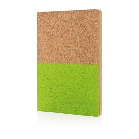 Eco kurk A5 notitieboek, groen