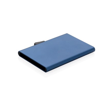 C-Secure aluminium RFID kaarthouder, blauw