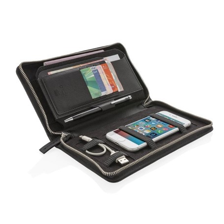 Swiss Peak Heritage RFID reis etui, zwart