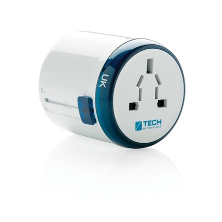 Travel Blue world travel adapter, wit