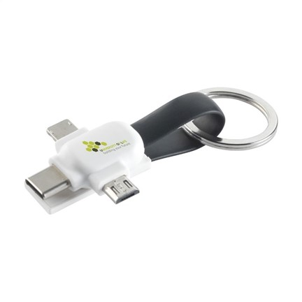 Connection 3-in-1 sleutelhanger met oplaadkabel