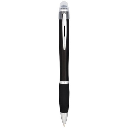 Nash oplichtende pen met gekleurde huls en zwarte grip