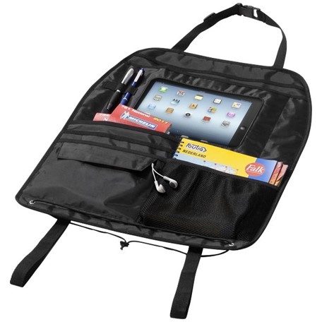 Back seat organizer met tabletcompartiment