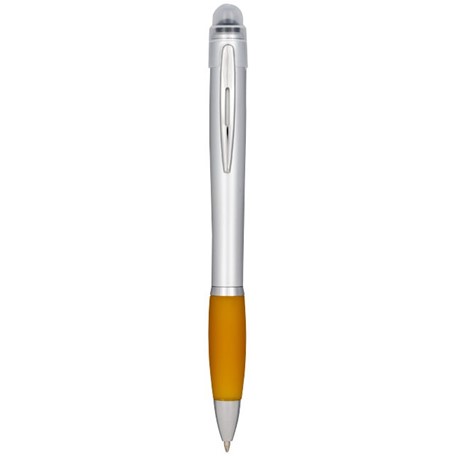 Nash lichtgevende pen zilveren houder en gekleurde grip