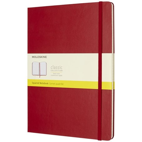 Classic XL hard cover notitieboek - ruitjes