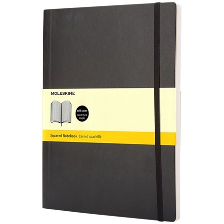 Classic XL soft cover notitieboek - ruitjes