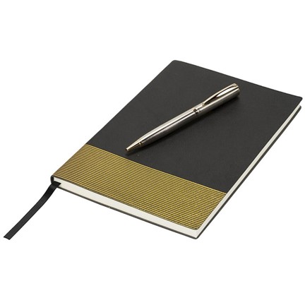 Midas notitieboek en pen cadeauset