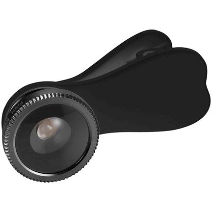 Fisheye lens met clip